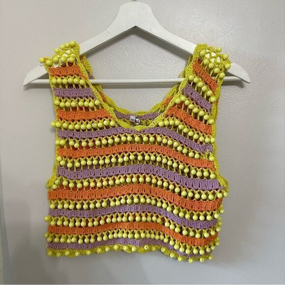 CeliaB Gaia Knit Crochet Top - Picture 4 of 8